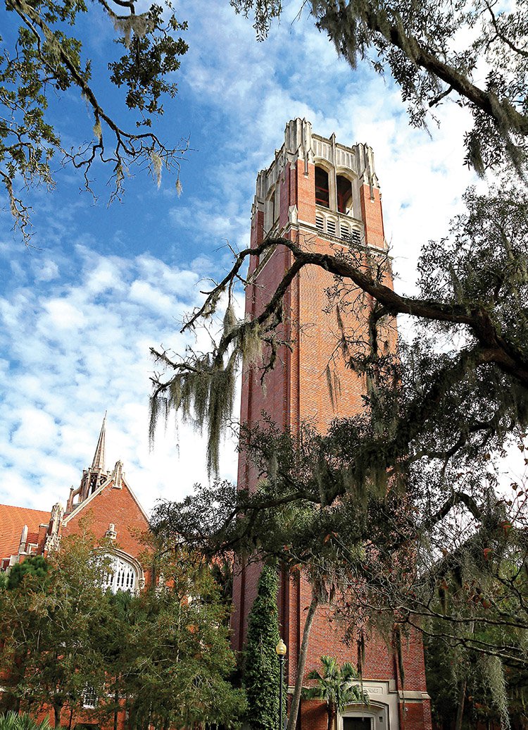 Century Tower at the University of Florida, Gainesville, FL USA