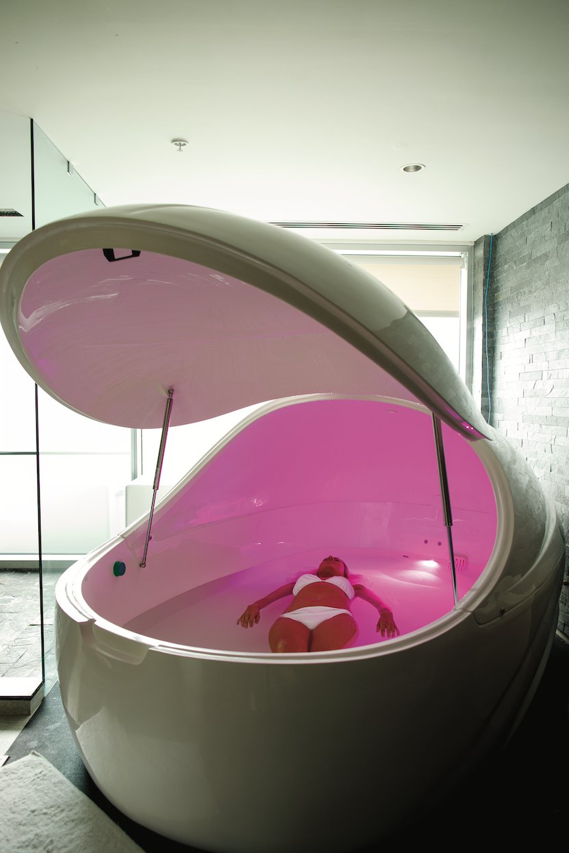 Salt flotation therapy treatment at The Spa at Naples Grande photo by Brian Tietz