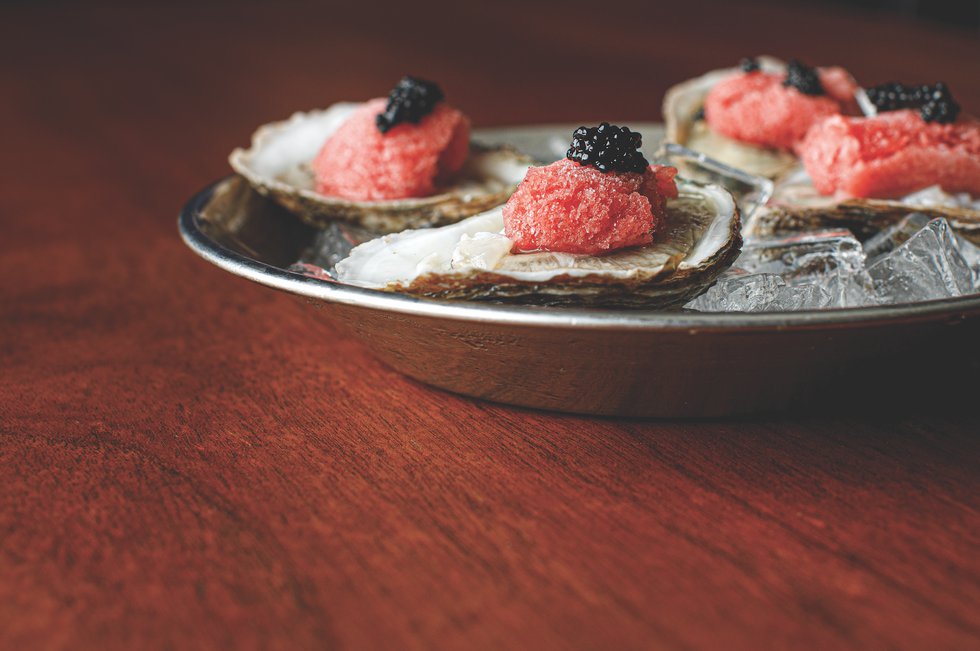 The Fancy Oysters at Blue Pointe Oyster Bar &amp; Seafood Grill in Fort Myers photo by Brian Tietz