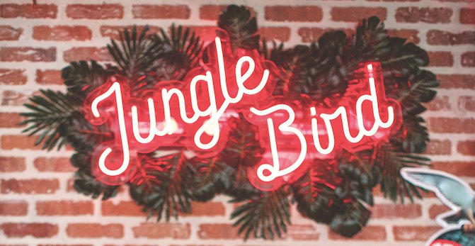 Jungle Bird neon sign