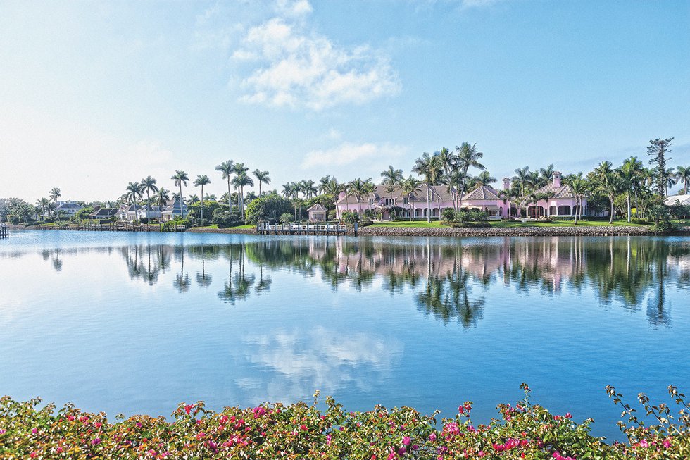 Estate Homes Along the Waterway in Naples Florida