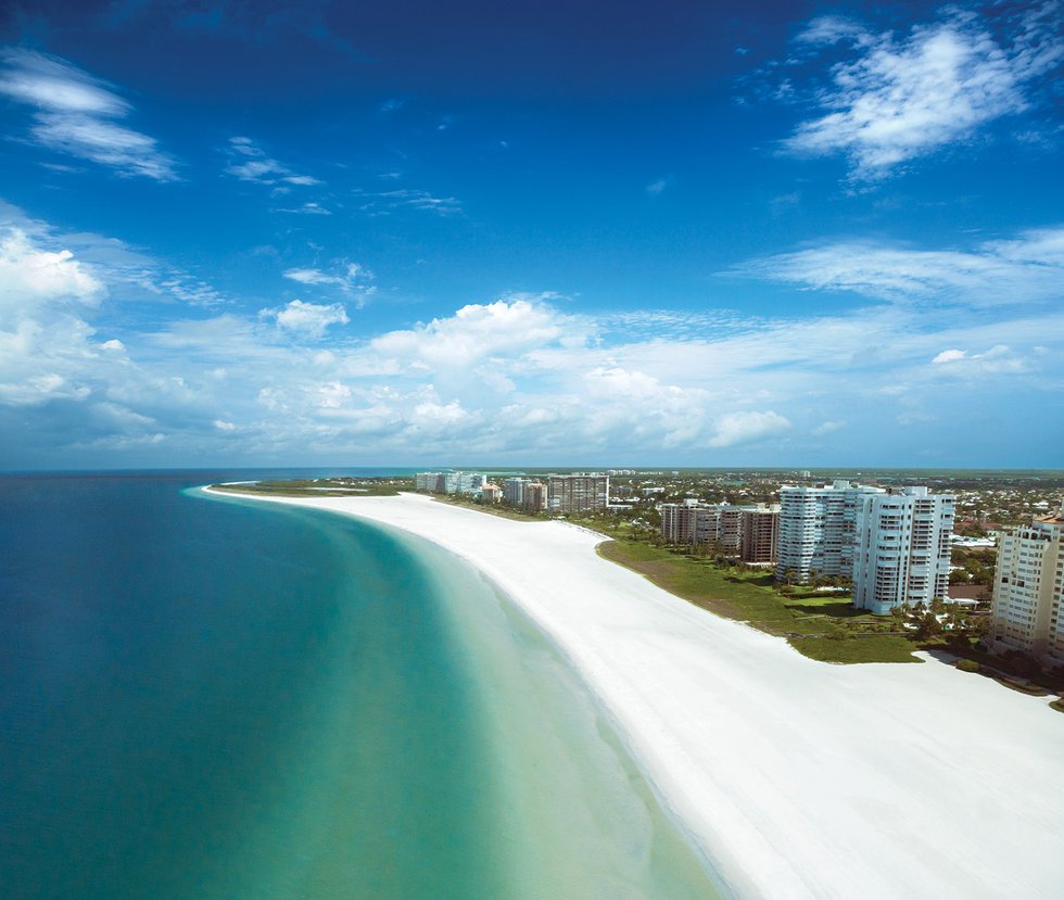 Marco Island Beach Aerial Drone Shot copy