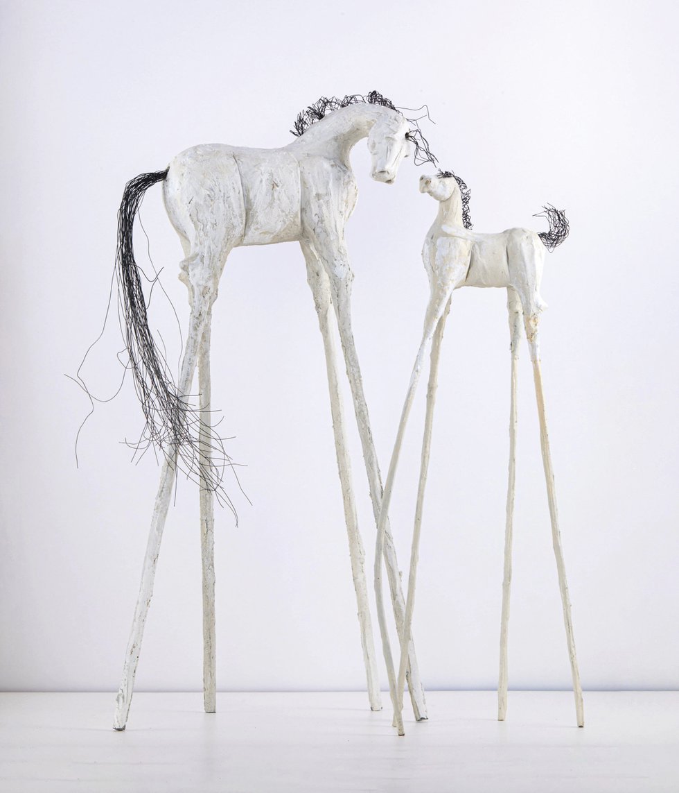 Rachael Zaudke Wilkins Mare and Foal sculptors