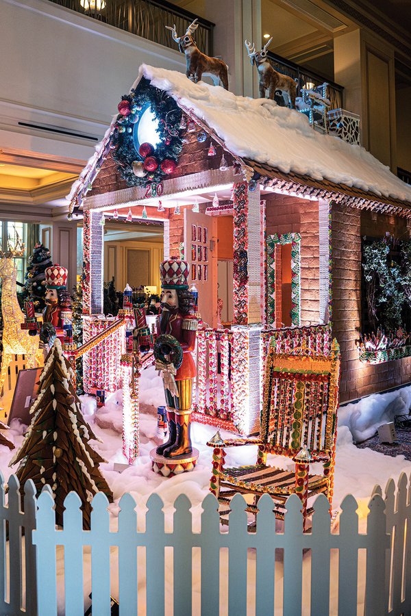 Gingerbread in the main lobby of The Ritz Carlton, Naples