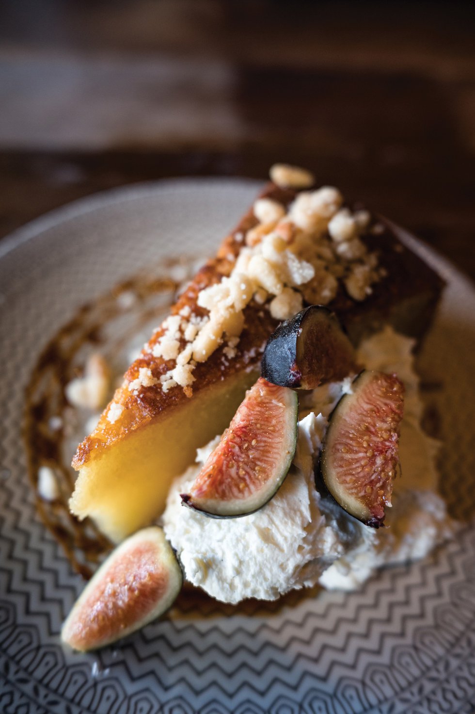 Olive oil cake with figs