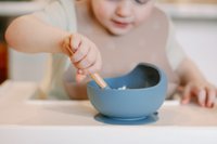 Baby with a bowl