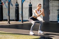 Woman working out at the gym