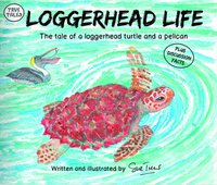 Loggerhead Life Cover Art of a Turtle and a Pelican