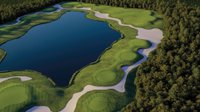 Bird's-eye view of golf course