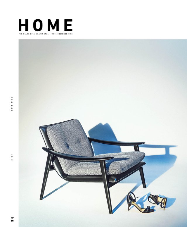 HOME 2024 Cover  - Black and Grey Chair