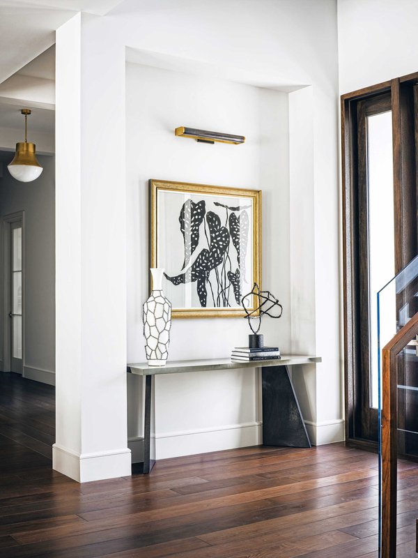 Entryway with black and white decor.jpeg