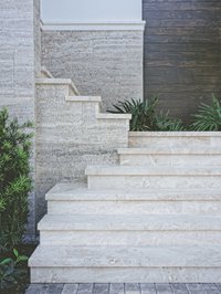 Grey stone stairs