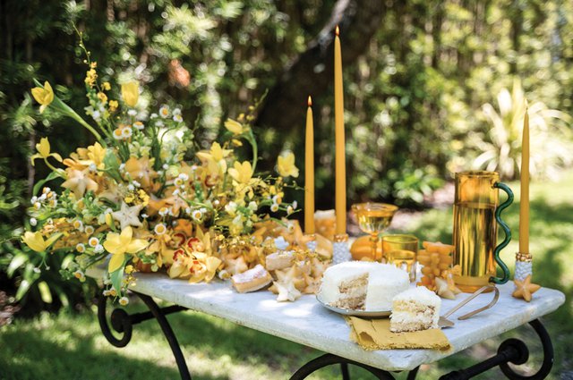 Starry nights tablescape