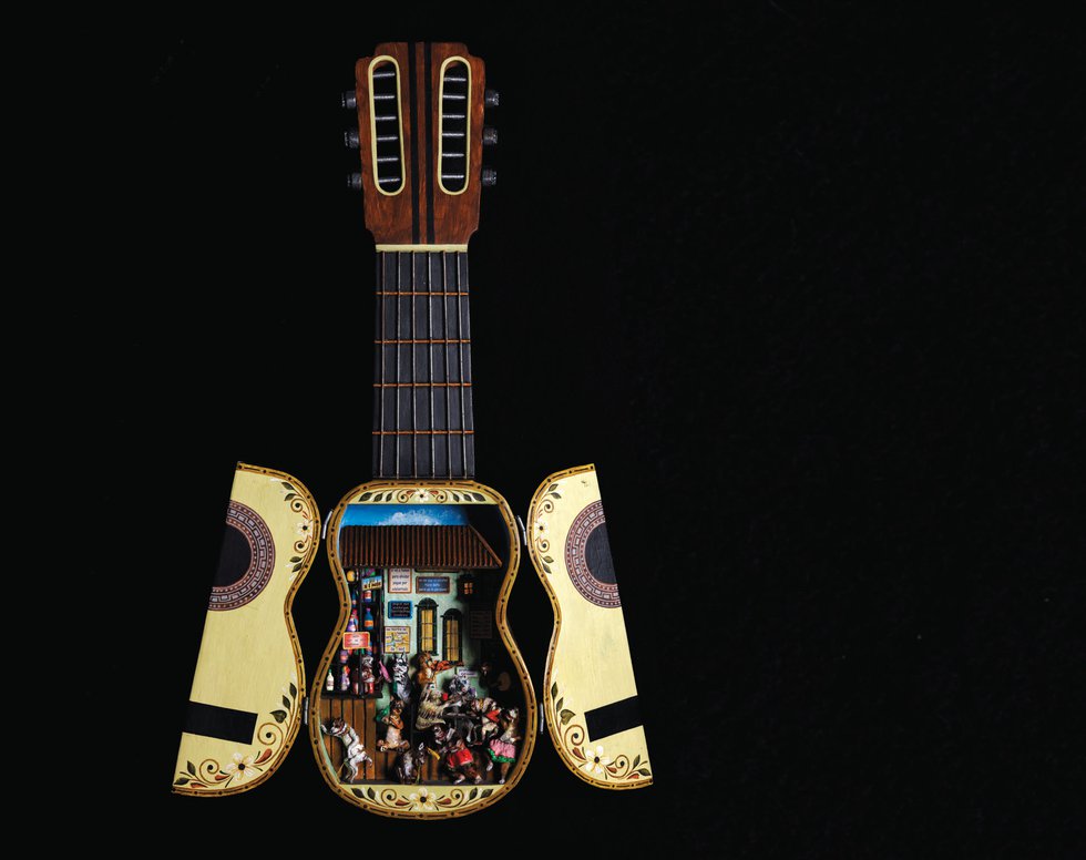 nicario quispe retablo art guitar