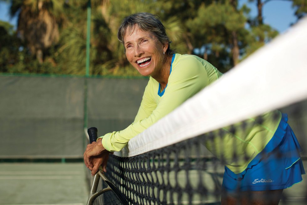 Joanne Russell at Grey Oaks Country Club in Naples. Photo By Brian Tietz