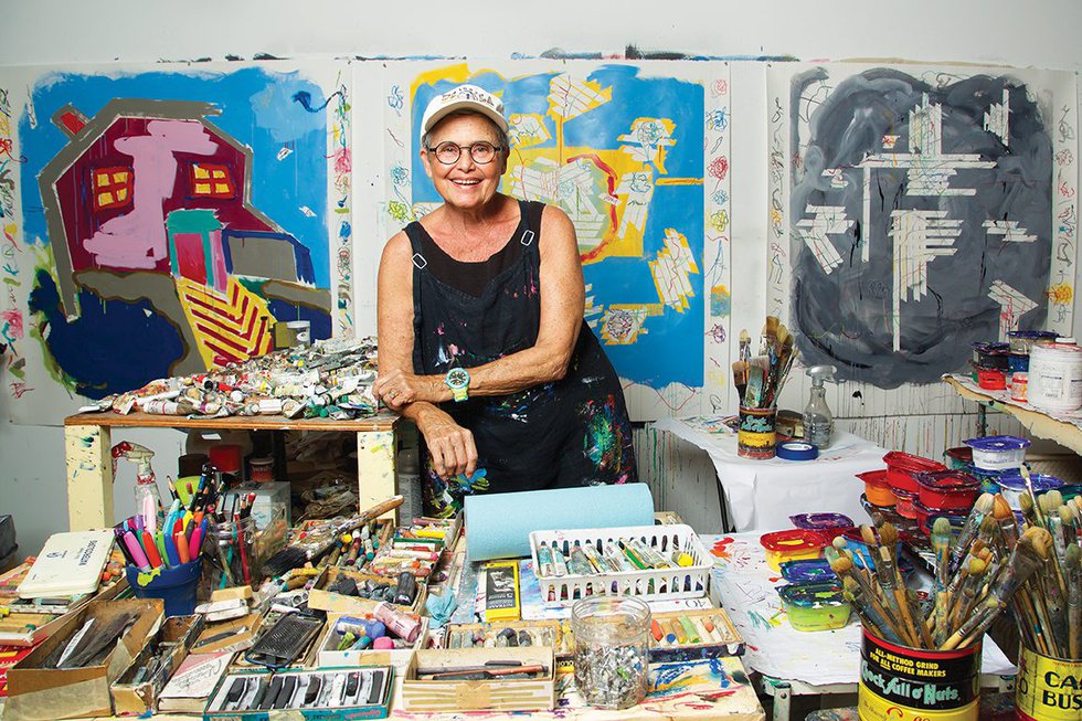 Tammra Sigler in her Naples studio.  Photo by Brian Tietz